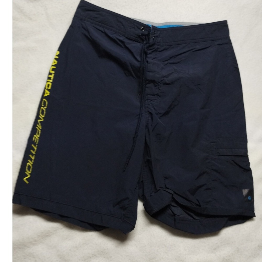 Nautica‎ Competition Swim Trunks Board Shorts Nylon Activewear Size L